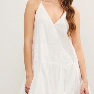 Mustard Seed White Mini Dress